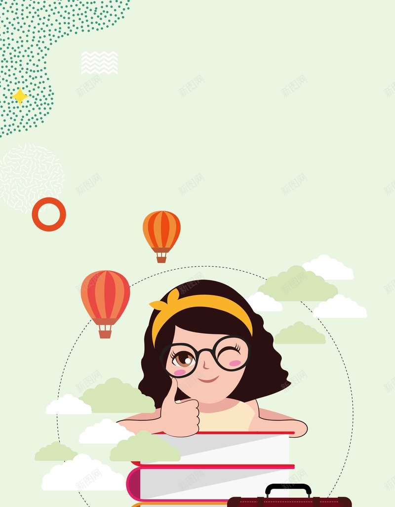 简约卡通风高考加油宣传海报psd设计背景_新图网 https://ixintu.com 备战高考 文艺清新 校园海报 校园青春 毕业海报 夏季海报 高考加油 旅游海报 促销海报
