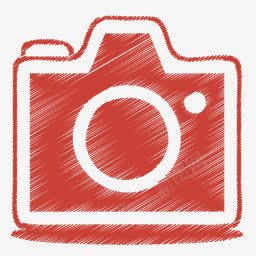 红色的照相机图标png_新图网 https://ixintu.com 照相机 相机