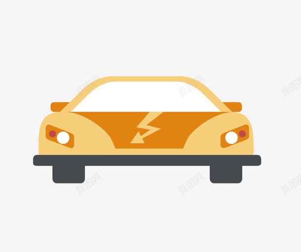 扁平化小汽车png免抠素材_新图网 https://ixintu.com 卡通 扁平 汽车 矢量小汽车