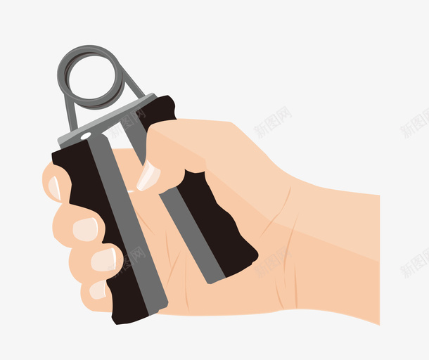 卡通手拿握力器png免抠素材_新图网 https://ixintu.com 卡通 手拿握力器 握力器 运动