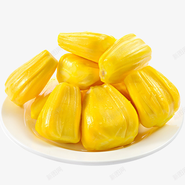 黄心菠萝蜜水果png免抠素材_新图网 https://ixintu.com 剥好 盘装水果 菠萝蜜 黄心
