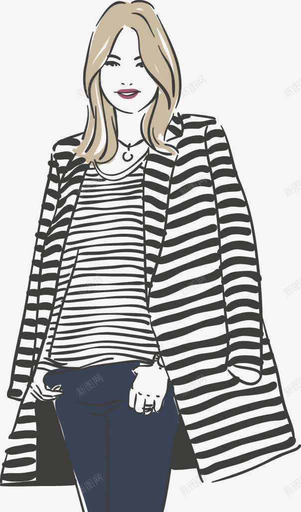时尚气质美女png免抠素材_新图网 https://ixintu.com 宣传素材 时尚 服装店 装饰