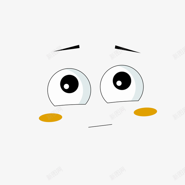 大眼睛微笑表情png免抠素材_新图网 https://ixintu.com 卡通表情 大眼睛 微笑表情 背景装饰