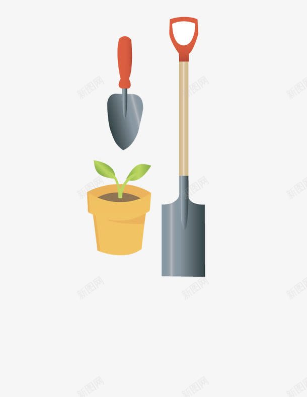 种植工具png免抠素材_新图网 https://ixintu.com 工具 手绘 种植