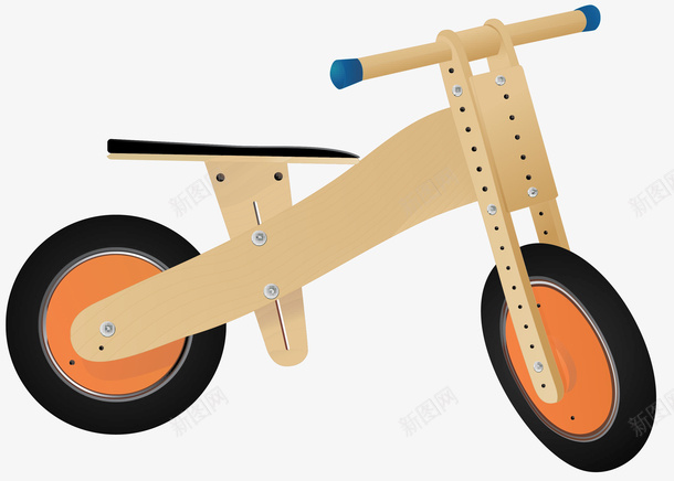 自行车玩具木质矢量图eps免抠素材_新图网 https://ixintu.com 木质 玩具矢量 自行车 自行车矢量 矢量图