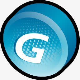 手绘字母G蓝色电脑图标png_新图网 https://ixintu.com 图标 字母 电脑 蓝色