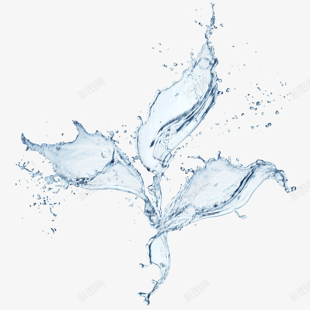 飞溅透明水花png免抠素材_新图网 https://ixintu.com 水 水花 液体 飞溅