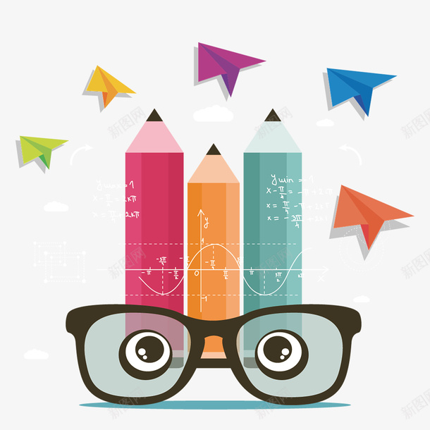 散发思维留学教育png免抠素材_新图网 https://ixintu.com png图 图形 形状 散发思维留学教育 留学教育海报 笔 网页