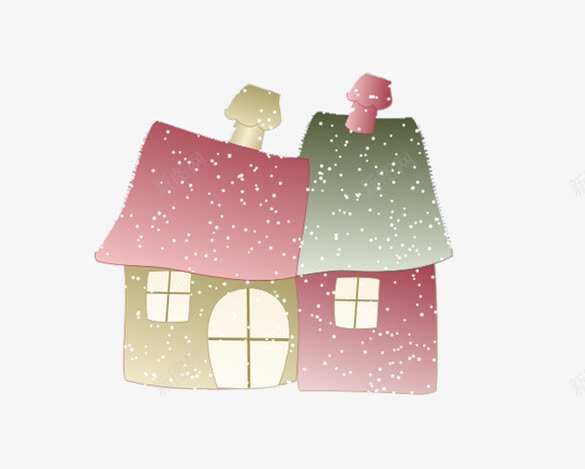 建筑房屋png免抠素材_新图网 https://ixintu.com 房屋建筑 手绘 烟囱 童话