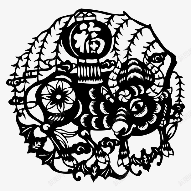剪纸牛中式福牛牛年画矢量图ai免抠素材_新图网 https://ixintu.com 中式 剪纸牛 卡通 灯笼 牛图 牛年画 生肖牛 矢量图 福牛 镂空画 鲜花