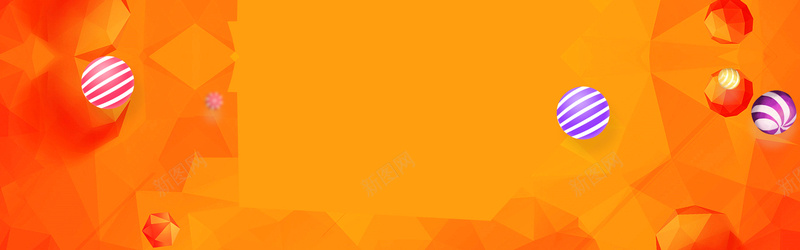 红色几何渐变电商促销bannerpsd设计背景_新图网 https://ixintu.com 促销 促销banner 几何渐变 双11 彩球 电商 红色 菱形渐变