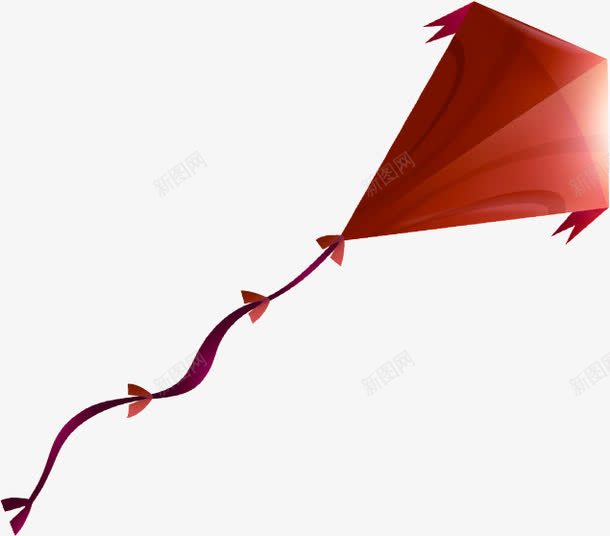 活动卡通红色风筝png免抠素材_新图网 https://ixintu.com 卡通 活动 红色 风筝