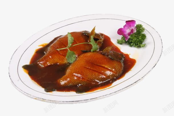 红烧鱼png免抠素材_新图网 https://ixintu.com 有食欲 红烧鱼 美食 鱼