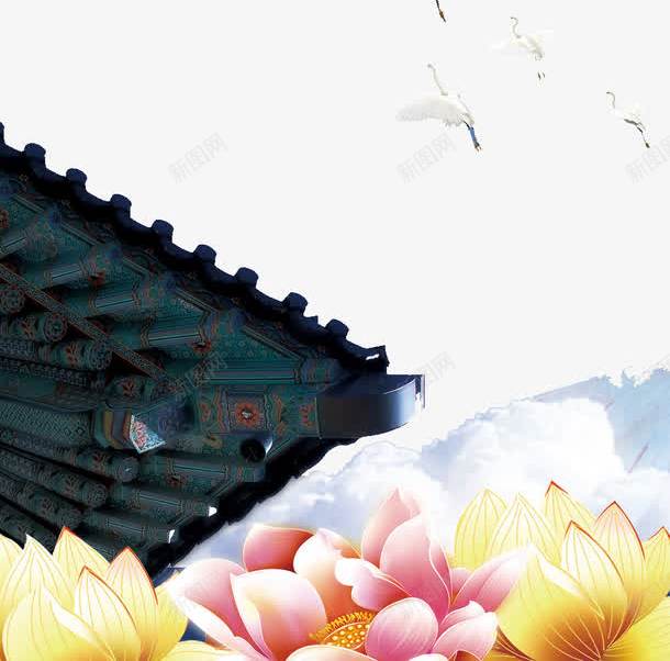 花下灯笼png免抠素材_新图网 https://ixintu.com 梅花 灯笼 荷花