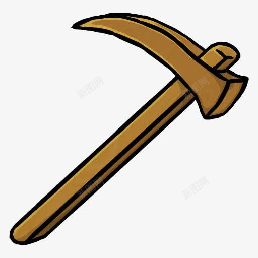 木锄头minecrafticons图标png_新图网 https://ixintu.com Hoe Wooden 手绘的锄头 木 锄头