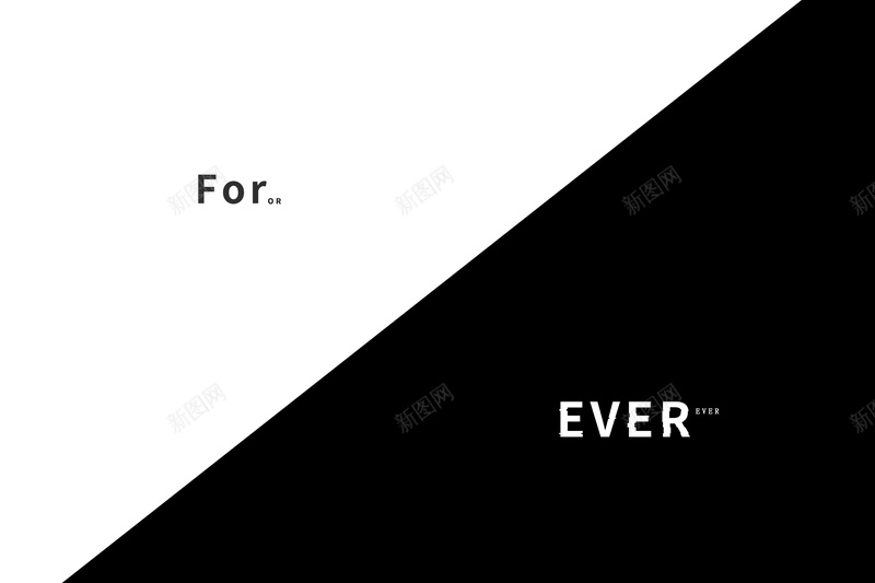 ForEverjpg设计背景_新图网 https://ixintu.com 极简 简约 角度渐变 黑白