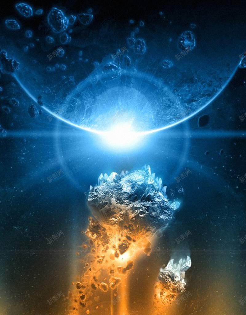 炫彩光影H5背景jpg设计背景_新图网 https://ixintu.com H5 H5背景 h5 光影 大气 太空 星球 炫彩