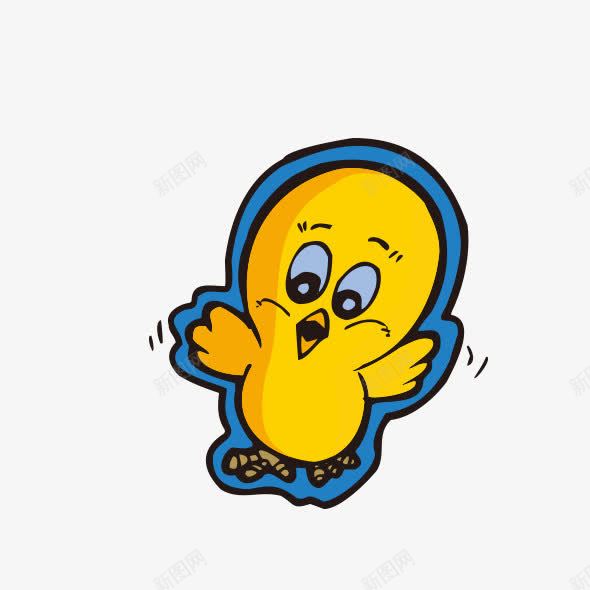 惊讶的鸡png免抠素材_新图网 https://ixintu.com 卡通 图案 小鸡 惊讶