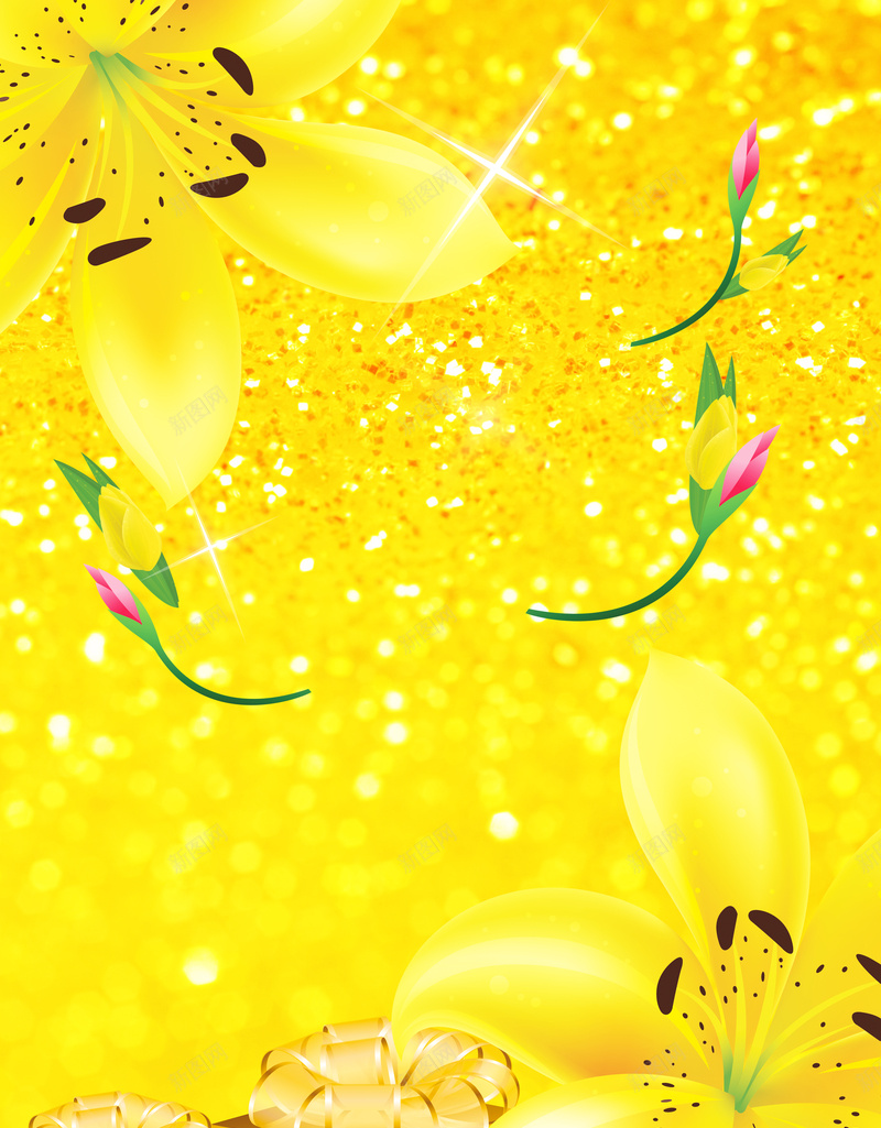 黄色唯美花海报背景psd设计背景_新图网 https://ixintu.com 唯美 海报 背景 黄色 花 春天 活力 青春 礼盒 温暖
