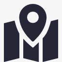 地图黑色图标png_新图网 https://ixintu.com 图标 地图 黑色