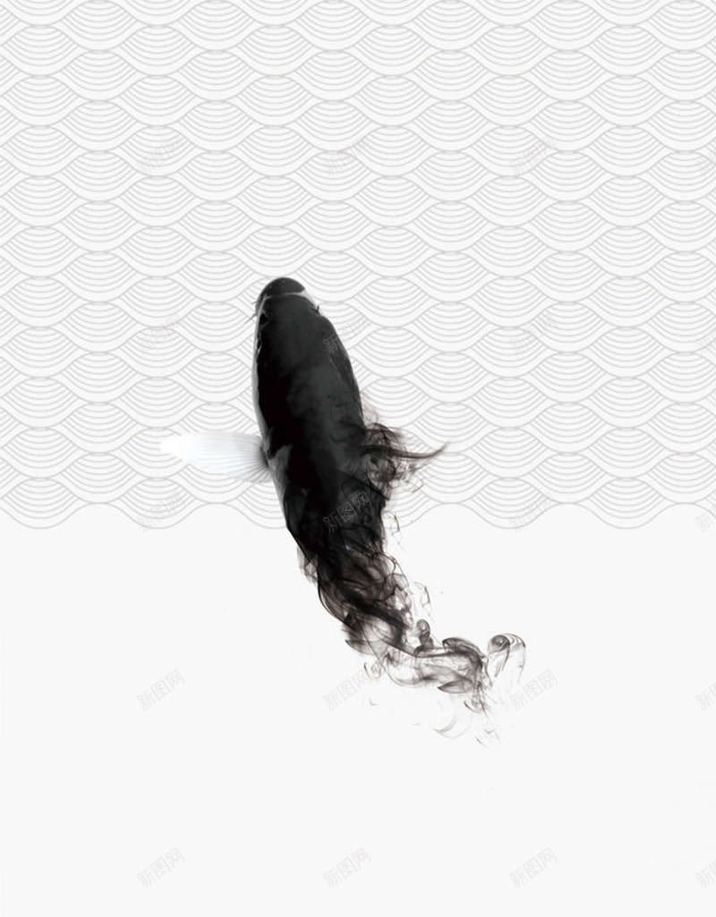 文艺水墨H5图jpg设计背景_新图网 https://ixintu.com 古典 小清新 文艺 文艺水墨H5素材 水墨 清新 简约 纹理 鱼儿