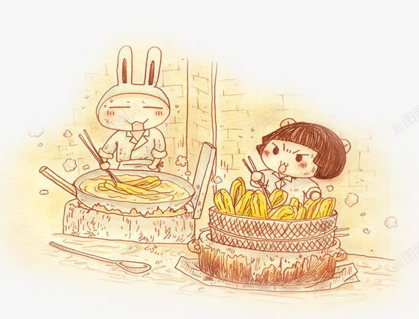 油条png免抠素材_新图网 https://ixintu.com 油条 食物 黄色