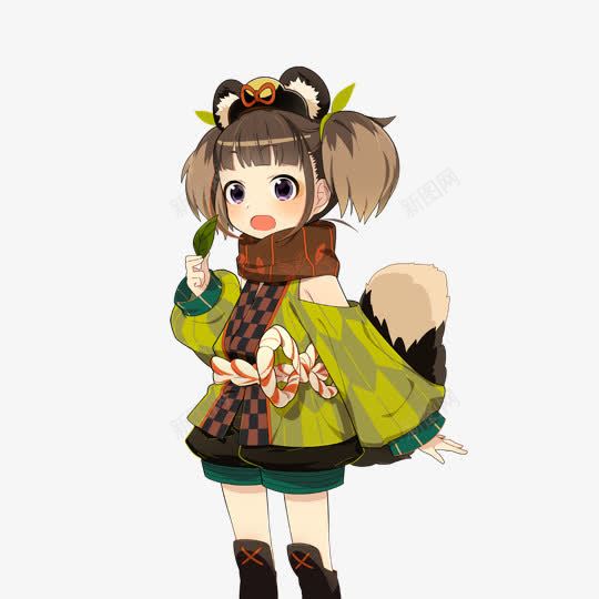 可爱俏皮棕短发女孩png免抠素材_新图网 https://ixintu.com 俏皮 可爱 女孩 短发