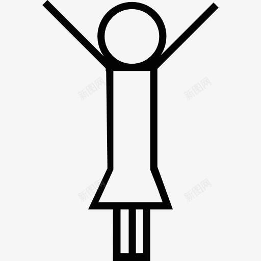 女孩的手图标png_新图网 https://ixintu.com 人 女人的姿态 女性 站起来