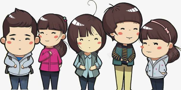 可爱亲子手绘人物png免抠素材_新图网 https://ixintu.com 亲子 人物 可爱