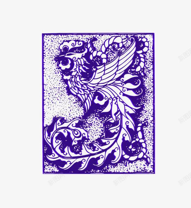 青花凤凰png免抠素材_新图网 https://ixintu.com 凤凰 花纹 青花 青花瓷