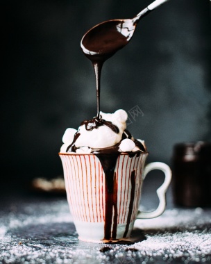 巧克力冰淇淋背景素材背景