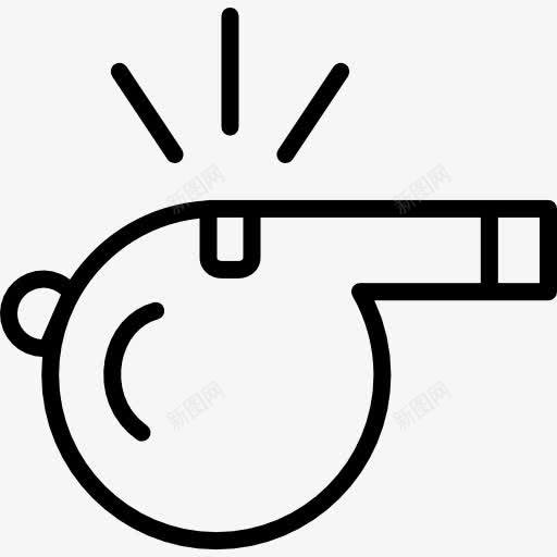 哨图标png_新图网 https://ixintu.com 乐器 口哨声 吹口哨 工具 裁判 警察 音乐
