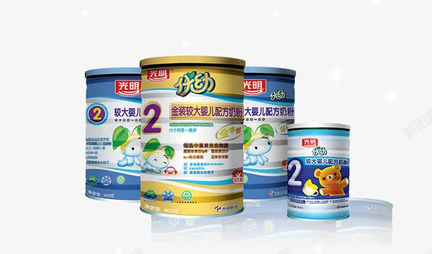 优幼较大婴儿配方奶粉png免抠素材_新图网 https://ixintu.com 产品实物 优幼较大婴儿配方奶粉 听装 奶制品