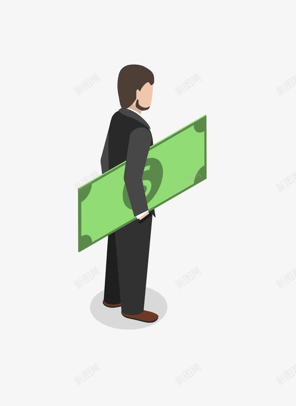 卡通金融人物png免抠素材_新图网 https://ixintu.com 人物 卡通 装饰图案 金融