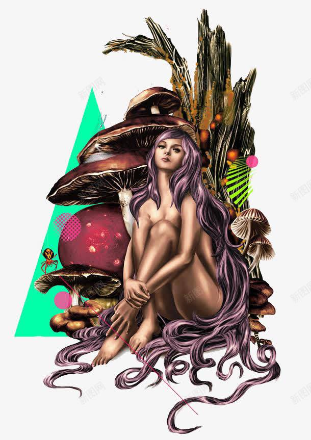 炫酷3d深林美女png免抠素材_新图网 https://ixintu.com 3d 深林 炫酷 美女