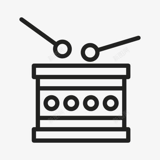 敲鼓图标png免抠素材_新图网 https://ixintu.com 鼓
