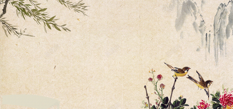 复古山水清新背景psd设计背景_新图网 https://ixintu.com 手绘背景 碎花背景 花卉背景 印花海报背景 手绘图案背景 广告展板 欧式花纹背景 花边框背景 装饰