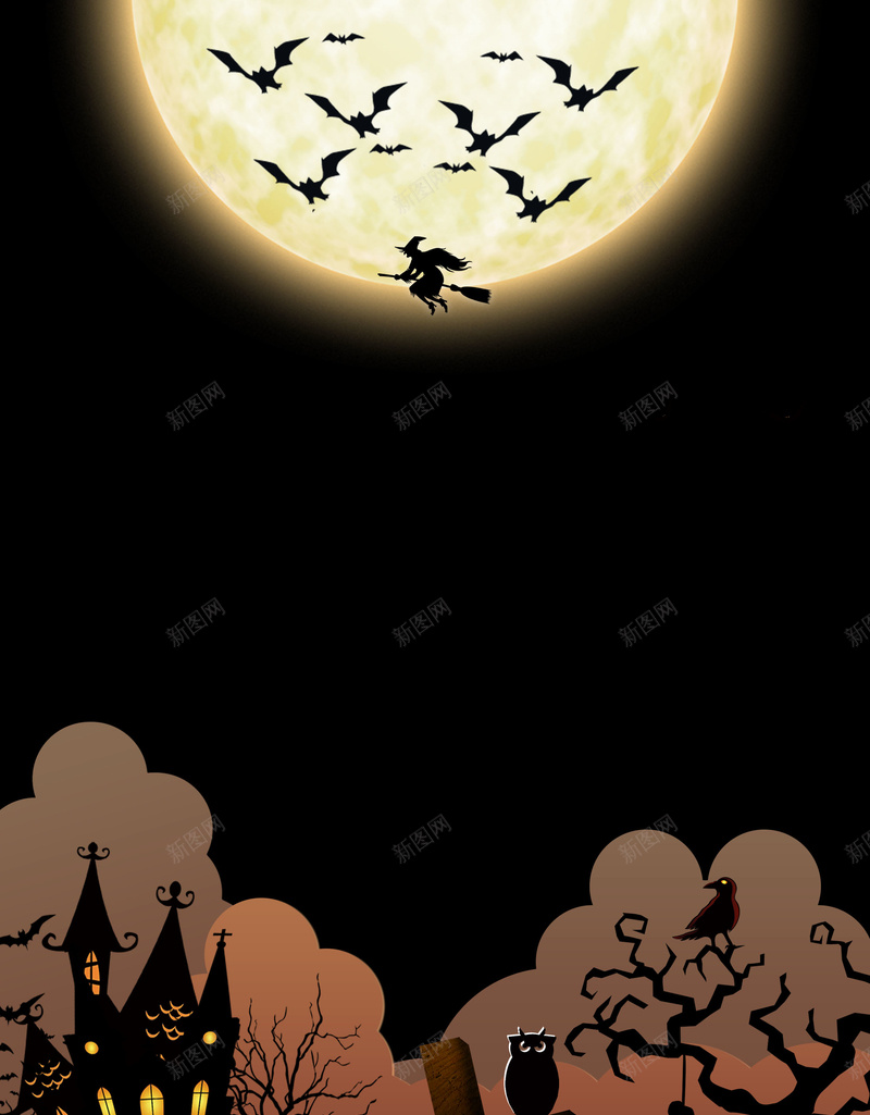 万圣节恐怖狂欢夜psd设计背景_新图网 https://ixintu.com 150PPI PSD源文件 万圣节 乌鸦 分层文件 南瓜头 吸血鬼 吸血鬼日记 平面设计 幽灵 恐怖 狂欢夜 老树昏鸦 蝙蝠 鬼节 黑屋 黑树