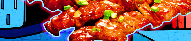 餐饮美食夏日烧烤海报psd设计背景_新图网 https://ixintu.com 烧烤海报 波普风 喇叭 烤串 烤肉 美食 餐饮 美味