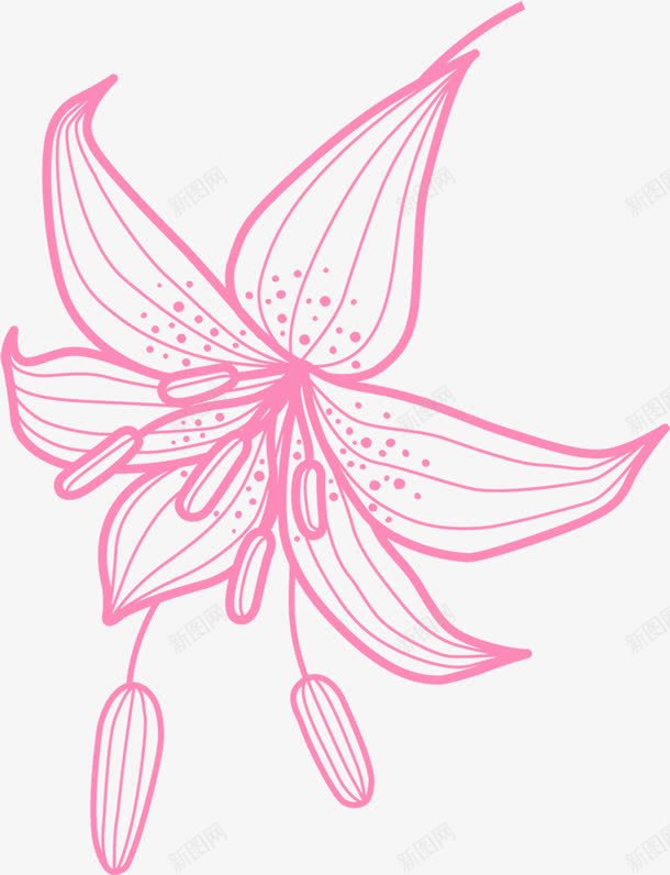 粉色婚礼展架花纹png免抠素材_新图网 https://ixintu.com 婚礼 粉色 花纹
