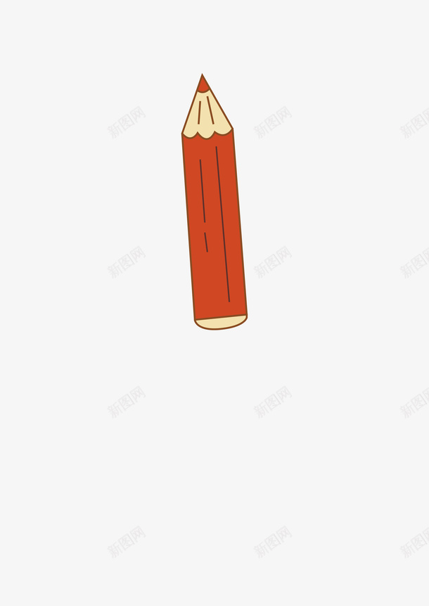 铅笔卡通手绘元素png免抠素材_新图网 https://ixintu.com 学生 开学 画笔 笔
