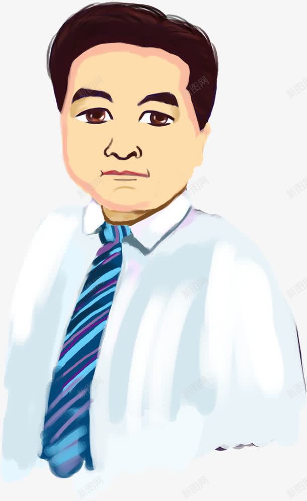 手绘卡通短发白领png免抠素材_新图网 https://ixintu.com 卡通 白领 短发