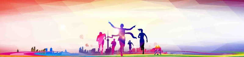 跑步运动海报bannerjpg设计背景_新图网 https://ixintu.com 户外 扁平人物 跑步 运动海报banner