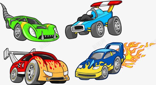 手绘玩具车png免抠素材_新图网 https://ixintu.com 卡通 手绘 玩具车