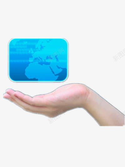 商业用图png免抠素材_新图网 https://ixintu.com 商业金融 手 科技 网络 蓝色