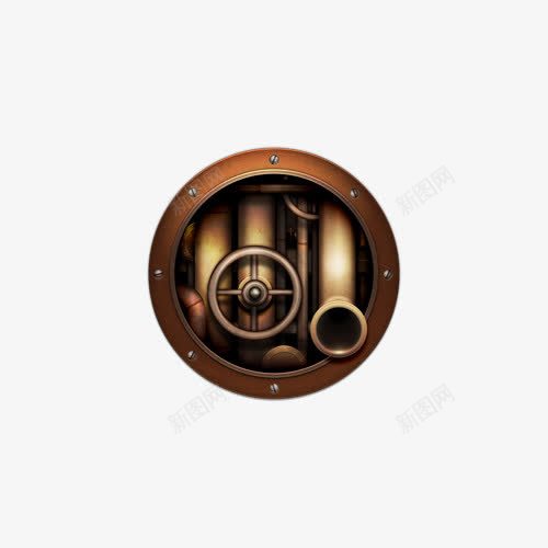 船舶管道png免抠素材_新图网 https://ixintu.com 卡通 手绘 管道 船舶