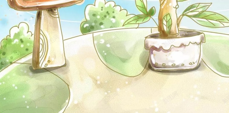 手绘卡通梦幻场景H5背景jpg设计背景_新图网 https://ixintu.com H5背景 卡通 场景 小清新 手绘 指示牌 文艺 梦幻 路牌
