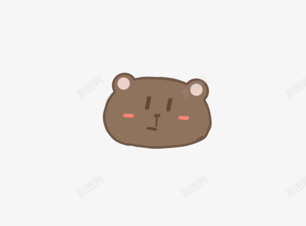 小熊卡通可可爱爱简简单单psd免抠素材_新图网 https://ixintu.com 动物 卡通 可爱 插画