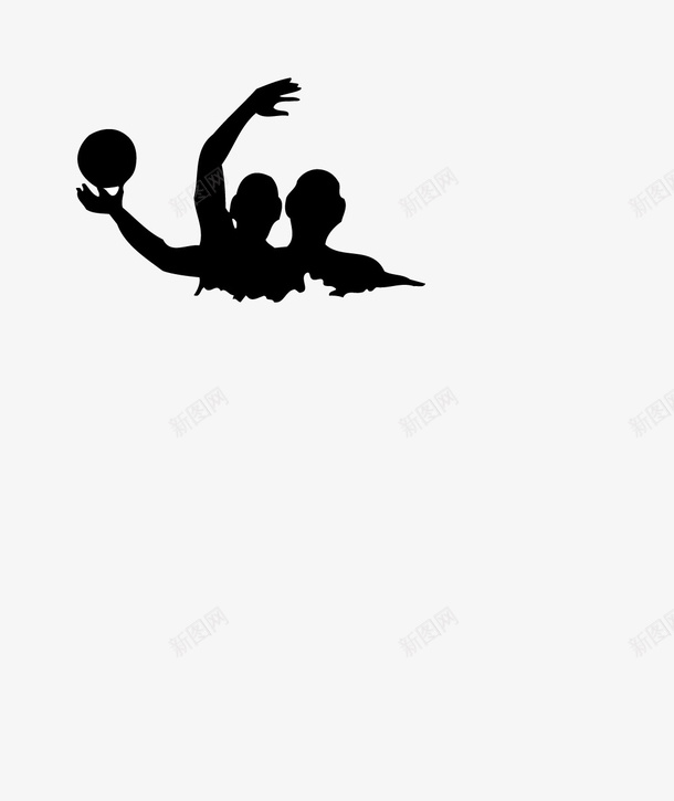 水球剪影png免抠素材_新图网 https://ixintu.com 剪影 水球