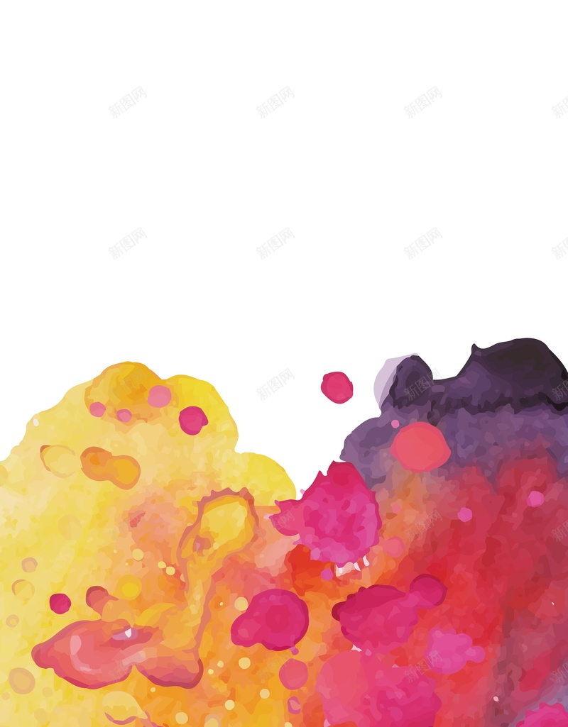 水彩墨迹背景图psd设计背景_新图网 https://ixintu.com 卡通 水彩 白色 童趣 背景 墨迹 PSD 手绘